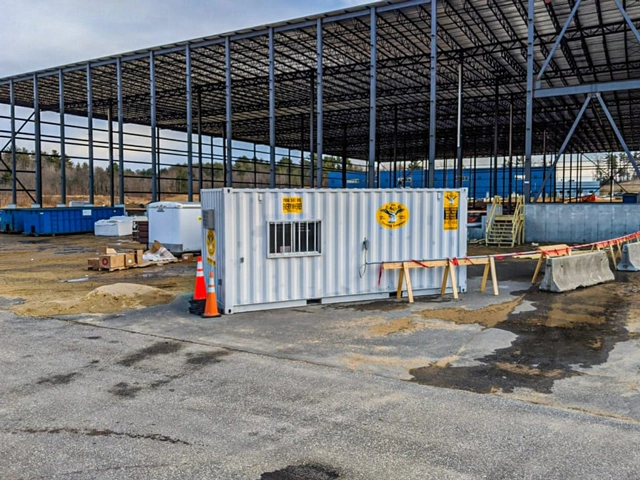 Office Container on Construction site