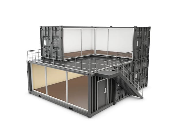 Container home outside