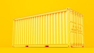 Yellow storage container
