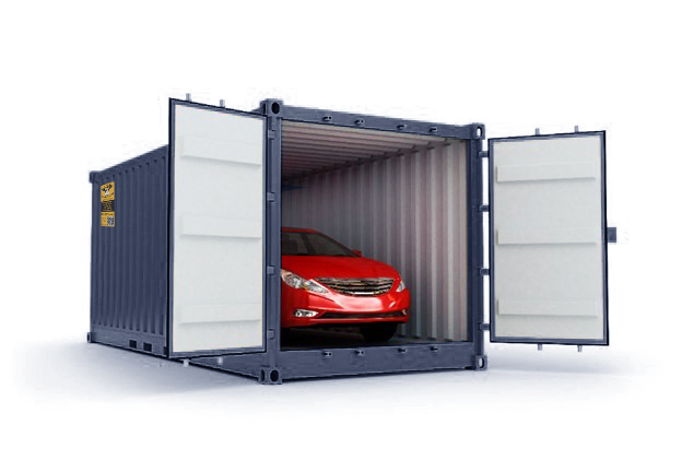 Car in 20ft Storage Container