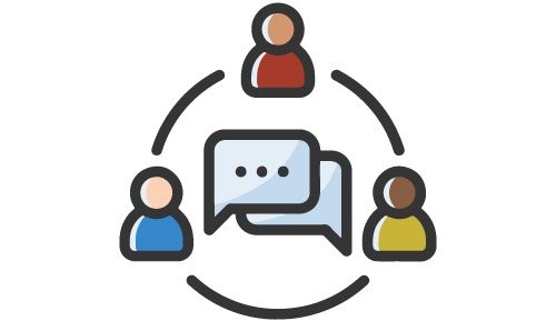 Communication icon for coordinating container delivery and placement.